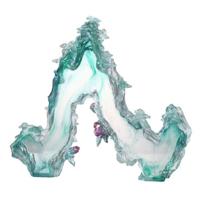 The Tai Chi Series Spirit of the Mountain Enduring Green Crystal Glass Sculpture
