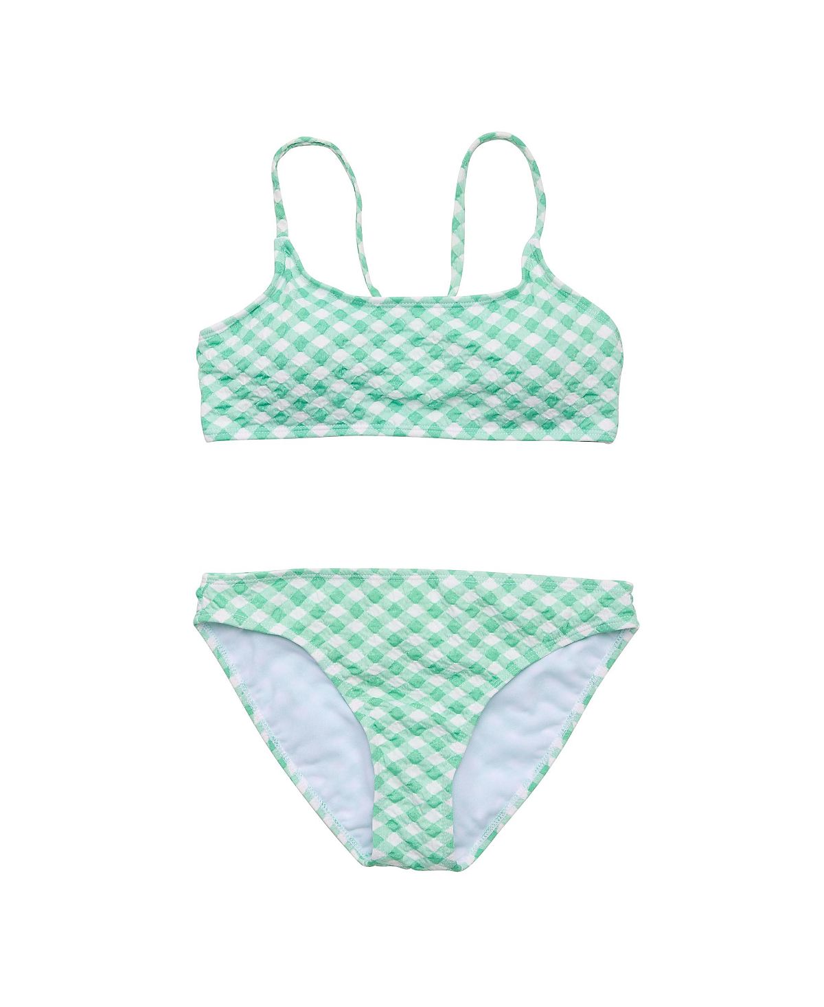 Snapper Rock Girls' Cool Mint Crush Teen Crop Bikini - Big Kid
