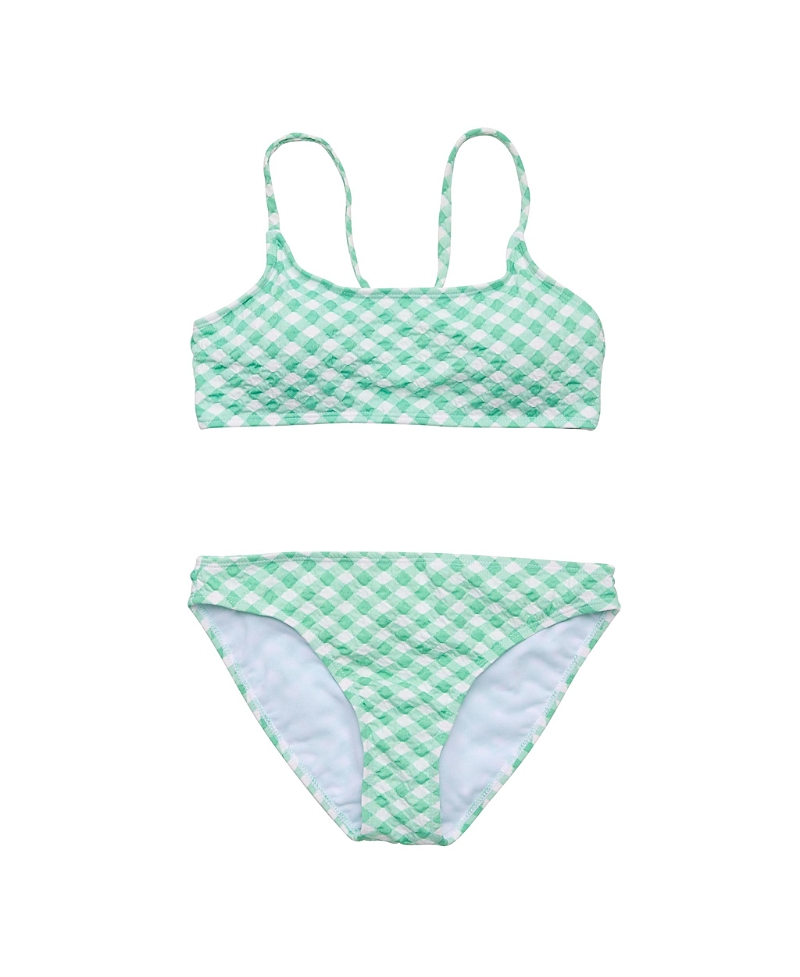 Snapper Rock Girls' Cool Mint Crush Teen Crop Bikini - Big Kid