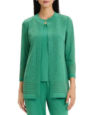 Plus Burnout Knit Jacket