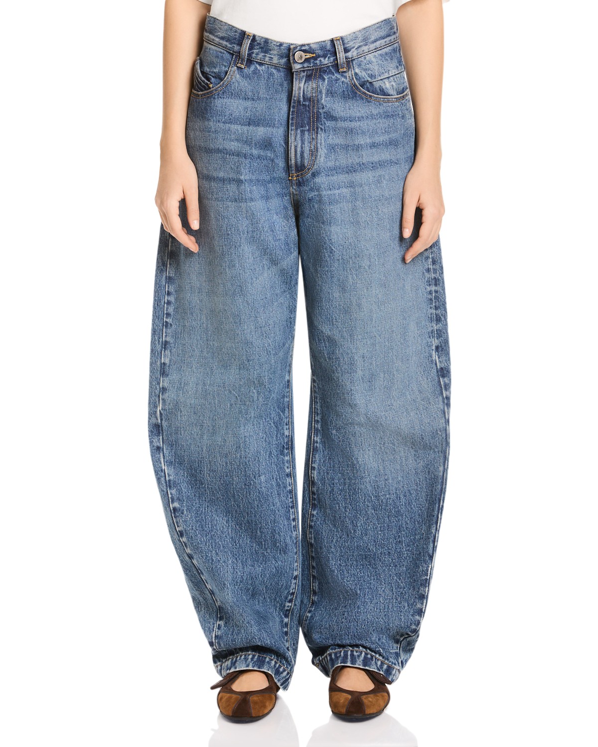 Balloon Leg Jeans in Sky Blue
