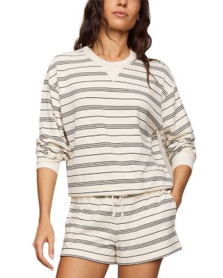 Z Supply Stand Out Striped Sweatshirt In Neutral