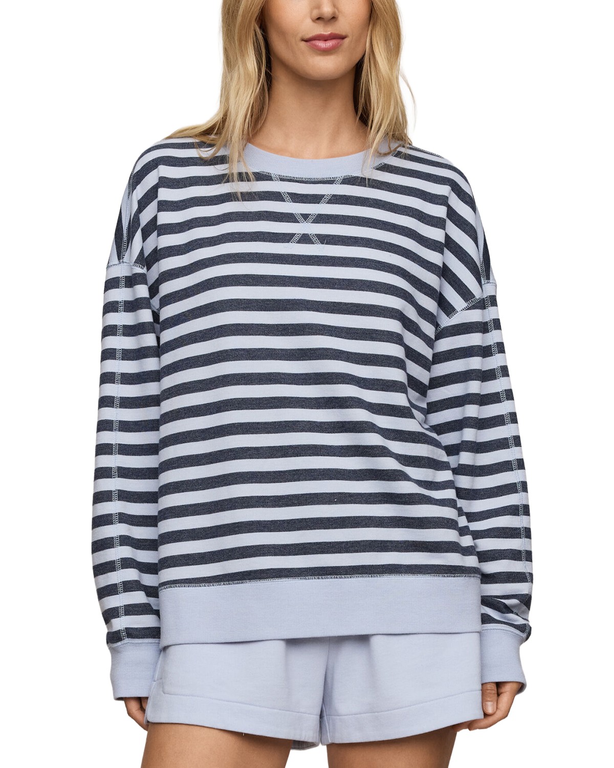 The Everyday Striped Crewneck Sweatshirt