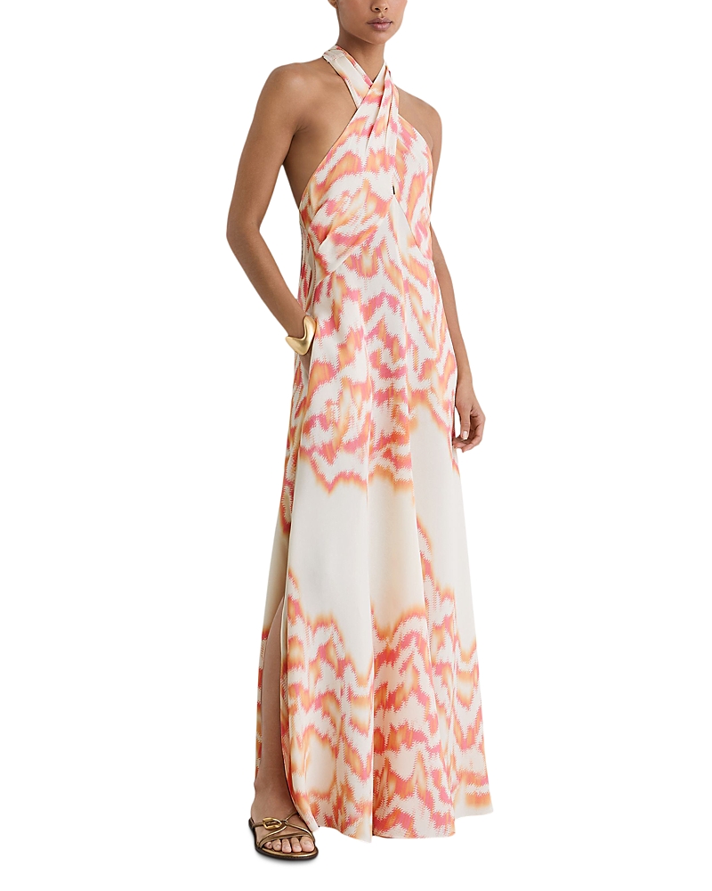 Reiss Halter Neck Maxi Dress