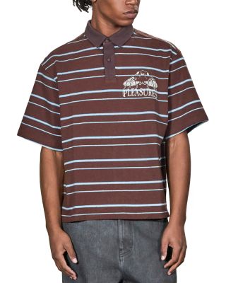 Teleport Logo Graphic Boxy Polo Shirt
