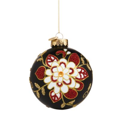 Black and White Bauble Ornament - Exclusive