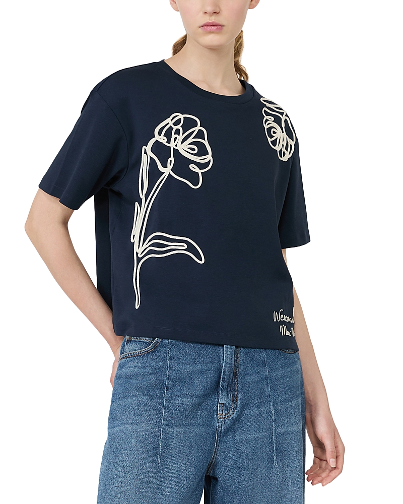 Weekend Max Mara Wkdsala Embroidered Tee