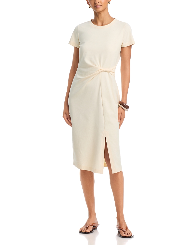 Single Thread Twist Front Knit Dress