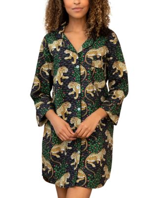 Printfresh Bagheera Cotton Sleepshirt In Multi