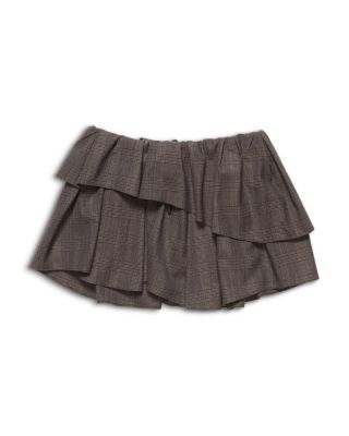 Layered Check Skirt