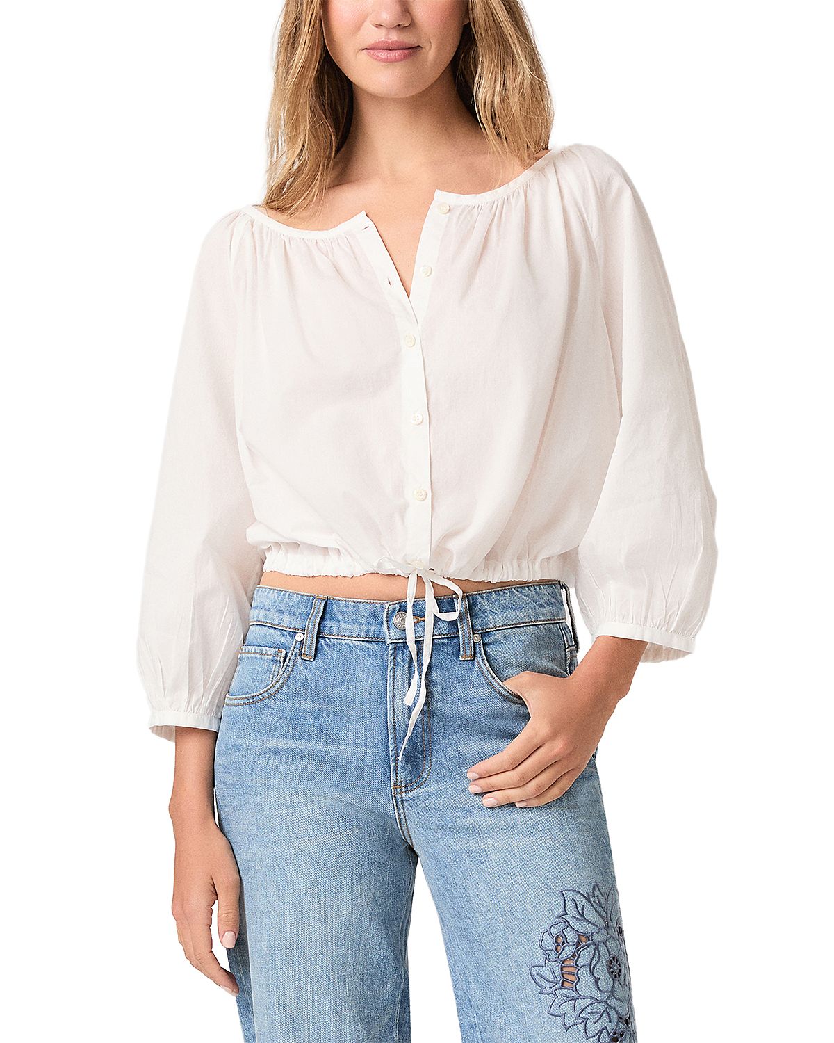 Paige Kinzie Tie Hem Blouse