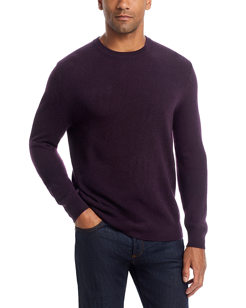 The Men's Store at Bloomingdale's Raisin Cashmere Crewneck Sweater - Exclusive
