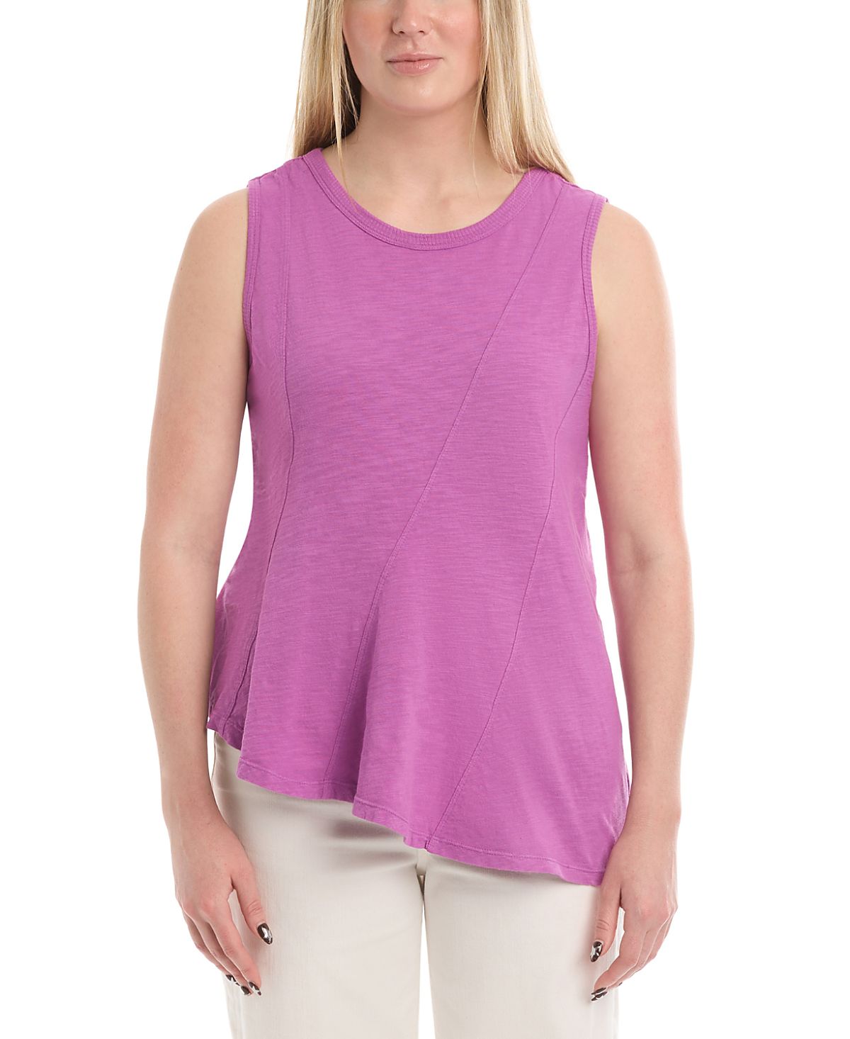 Wilt Clothing Asymmetric Seam Shell Top