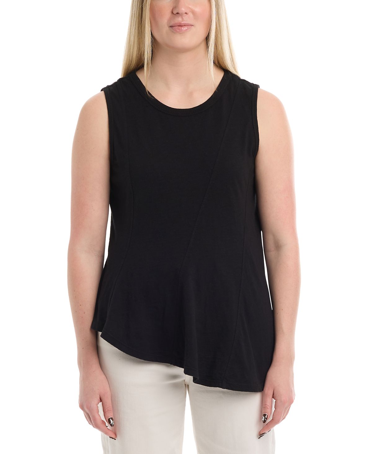 Wilt Clothing Asymmetric Seam Shell Top
