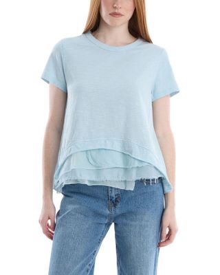 WILT Boxy Short Sleeve Mixed Hem Tee