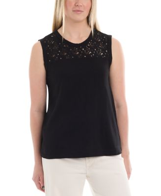 Wilt Clothing Shell with Lace Yoke Top