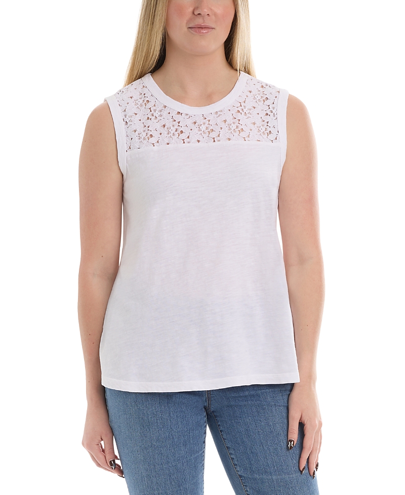 Wilt Clothing Shell with Lace Yoke Top