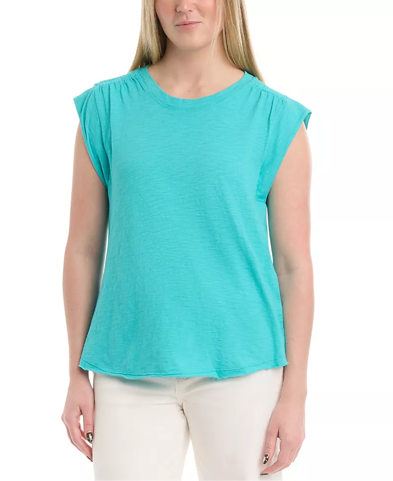 Wilt Clothing Ruched Shoulder Tee