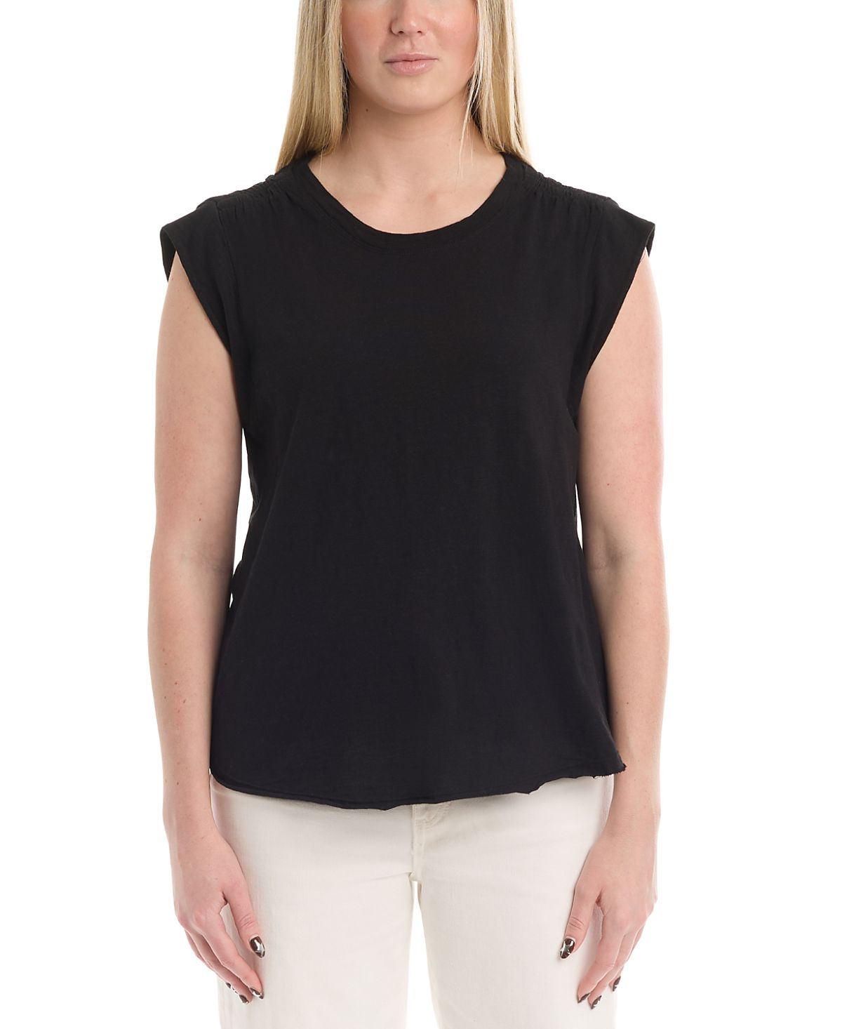 Wilt Clothing Ruched Shoulder Tee