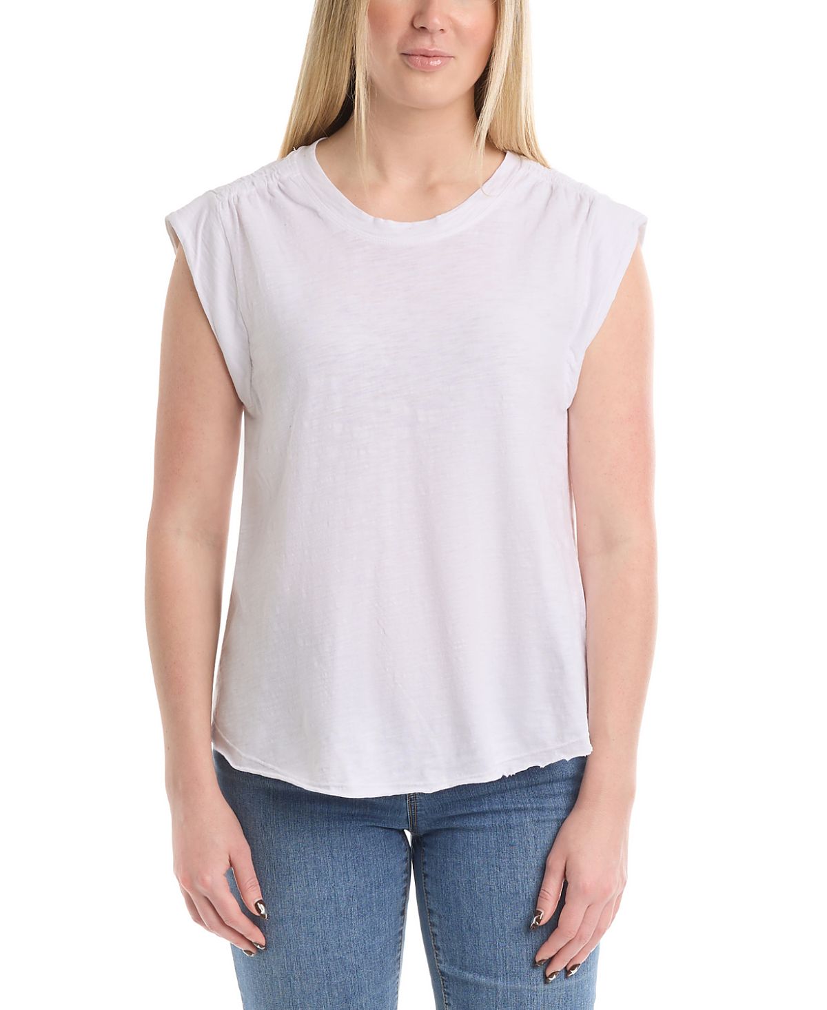 Wilt Clothing Ruched Shoulder Tee