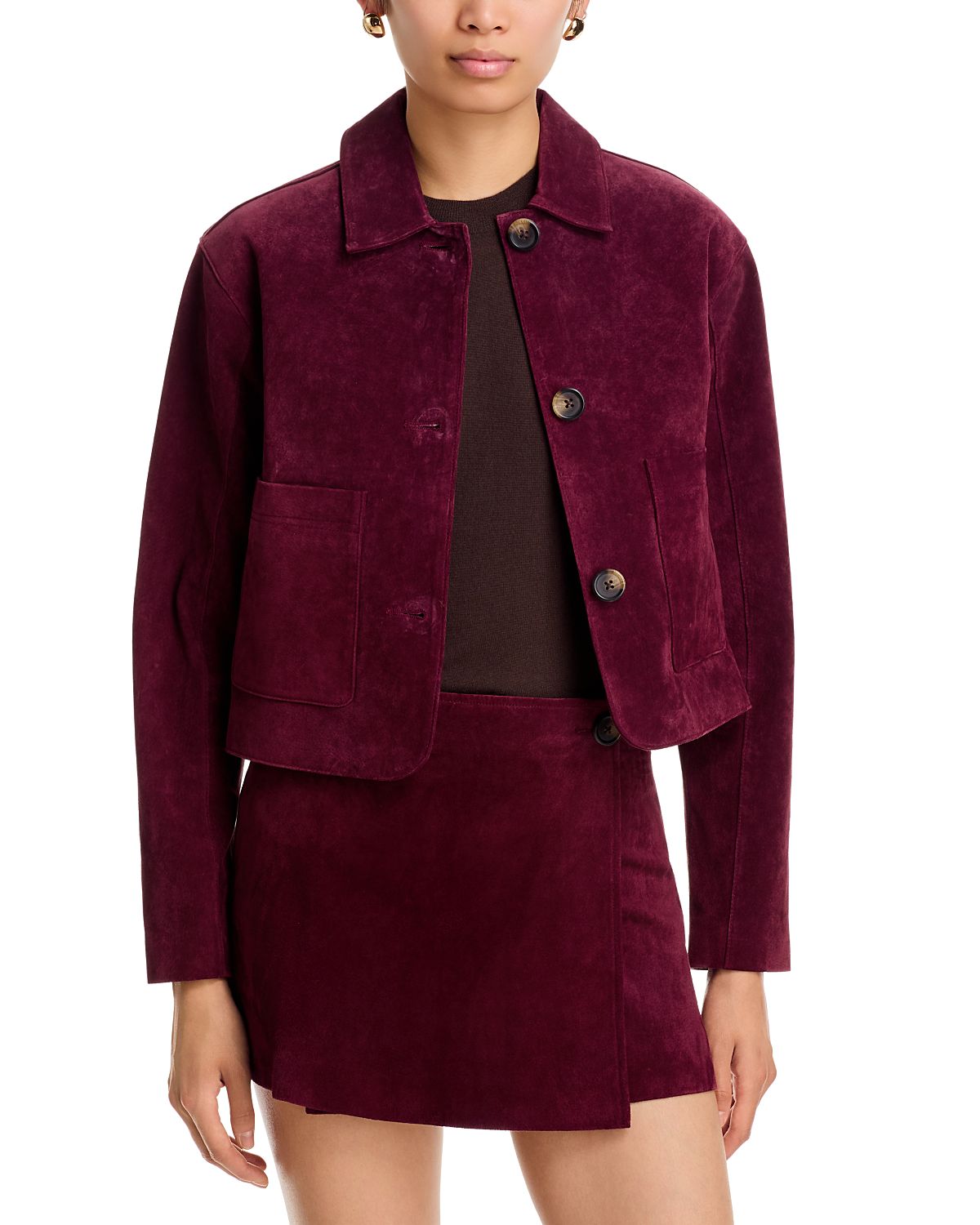 Blanknyc Suede Cropped Jacket