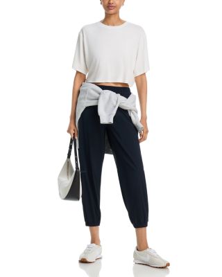 Djuna Oversized Crop Jersey Tee - thumbnail 2