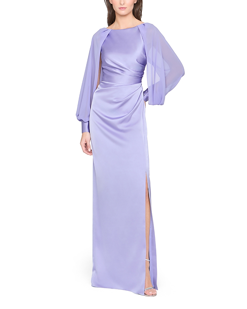 Theia Penelope Satin Column Dress