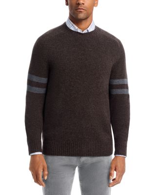 Merino Wool Striped Sleeve Sweater - Exclusive