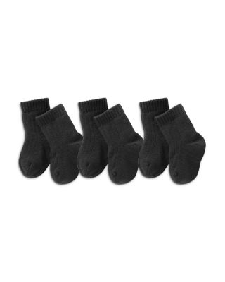 Unisex Cotton Blend Socks, Pack of 3 - Baby, Little Kid