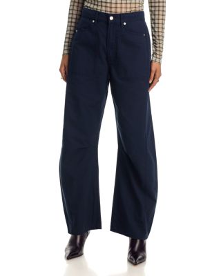 Sloan High Rise Barrel Leg Jeans in Navy Stone