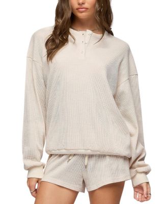 Baila Waffle Henley Top