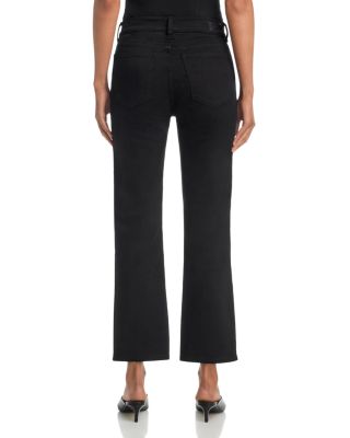 Mara Straight Mid Rise Instasculpt™ Ankle Jeans in Black - thumbnail 3