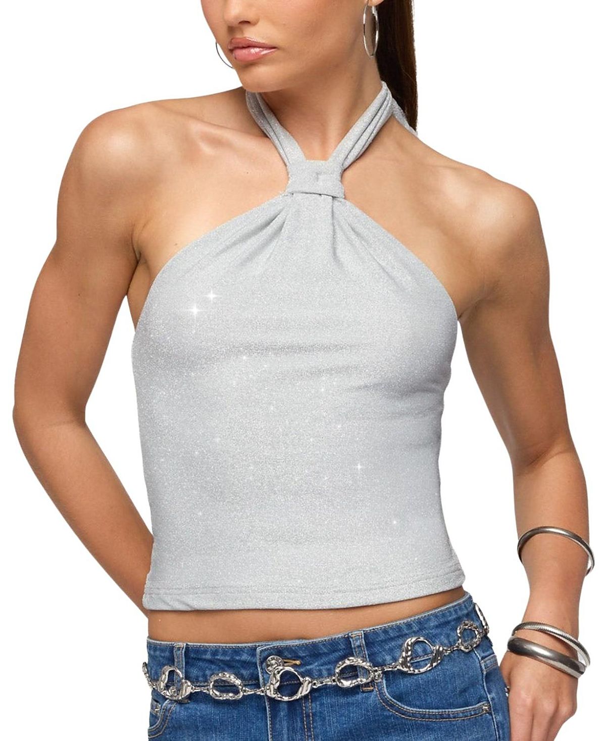Edikted Katalya Glitter Halter Top
