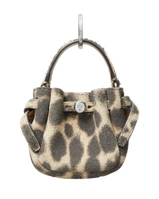 Romy Suede Bucket Bag Key Fob