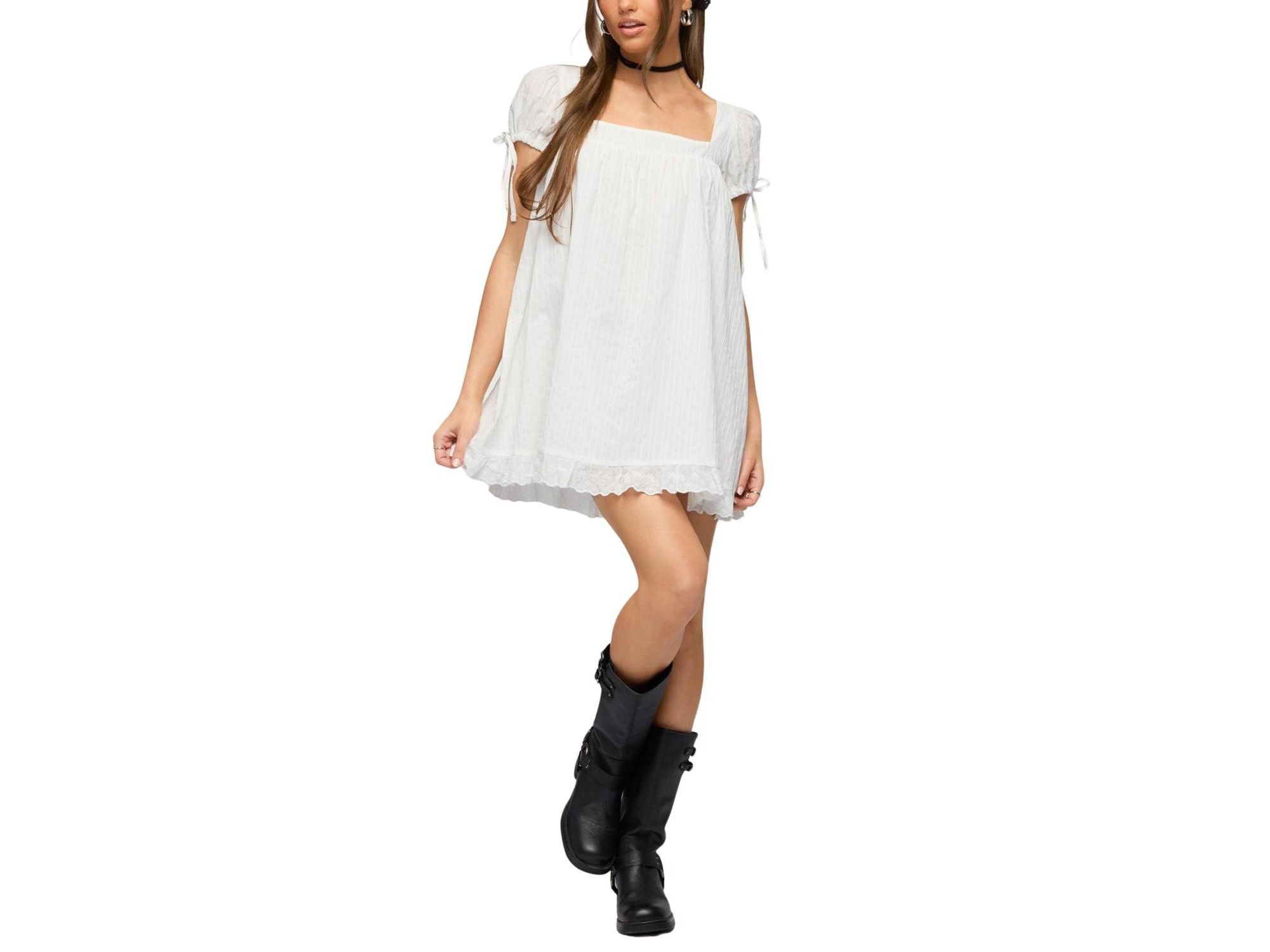 Sepid Striped Cotton Mini Dress — Image 5