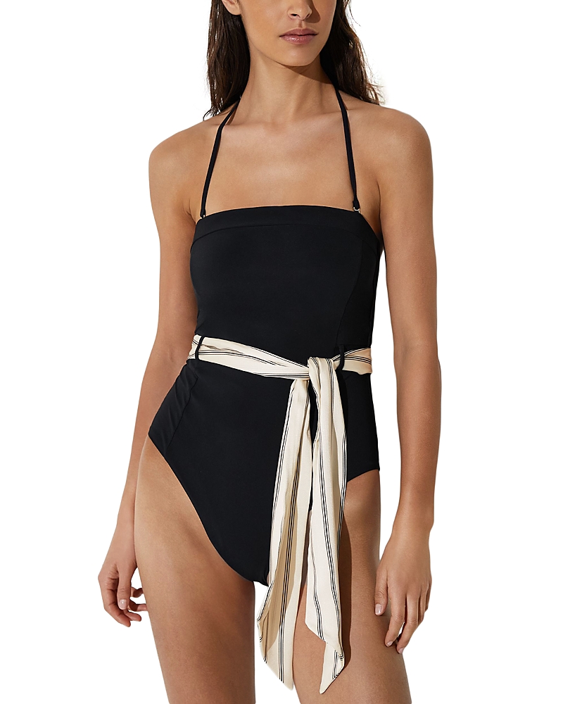 Reiss Etienne Bandeau One Piece Swimsuit