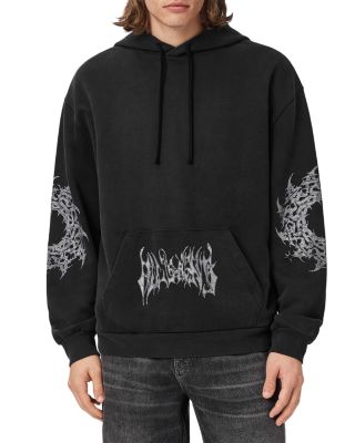 Helvette Metal Logo Graphic Drawstring Hoodie