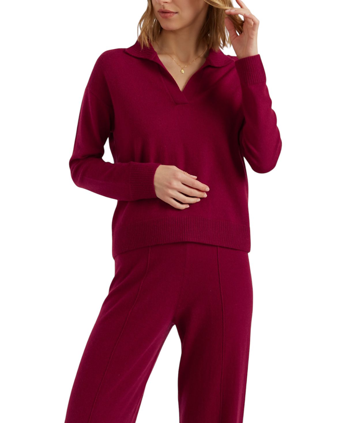 Chinti & Parker Women's Wool Cashmere Collared Sweater