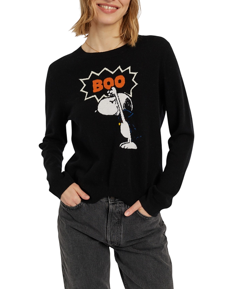 Chinti & Parker Women's Wool-Cashmere Snoopy Boo Sweater