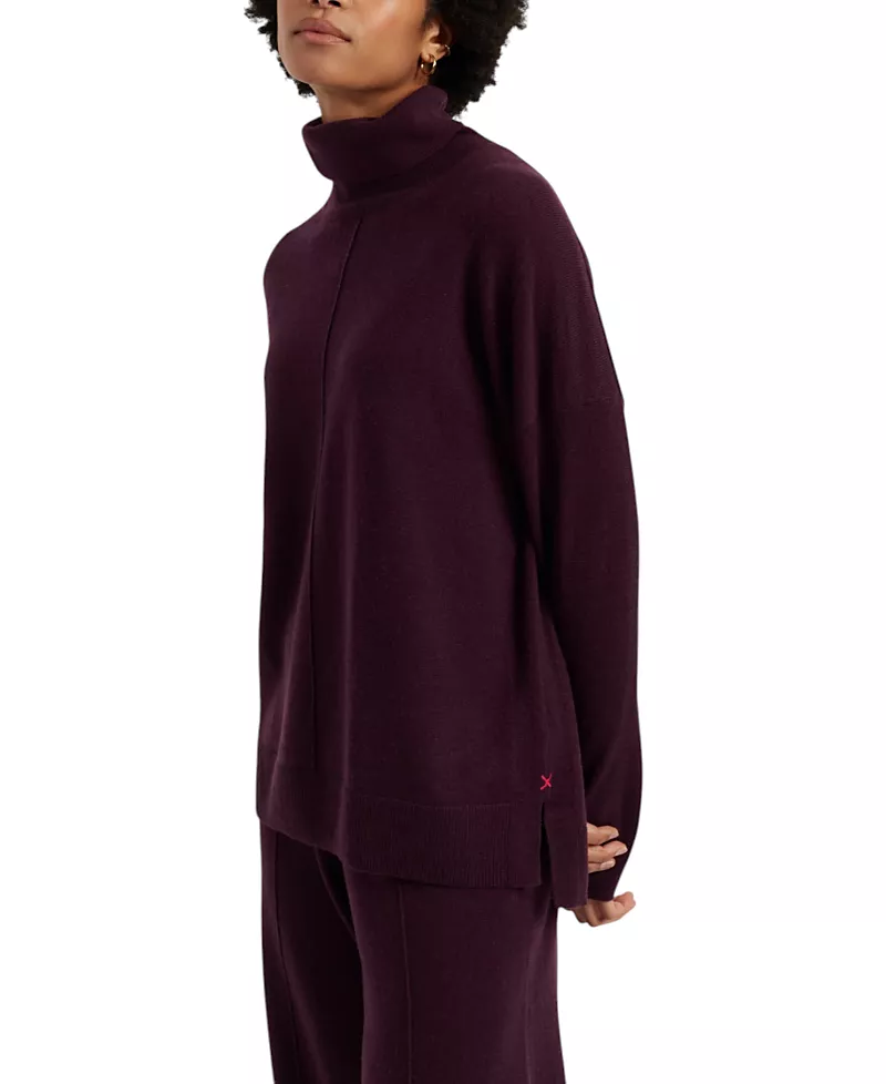 Chinti & Parker Women's Relaxed Roll Neck Wool & Cashmere Sweater