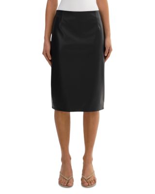 Luciana Faux Leather Pencil Skirt