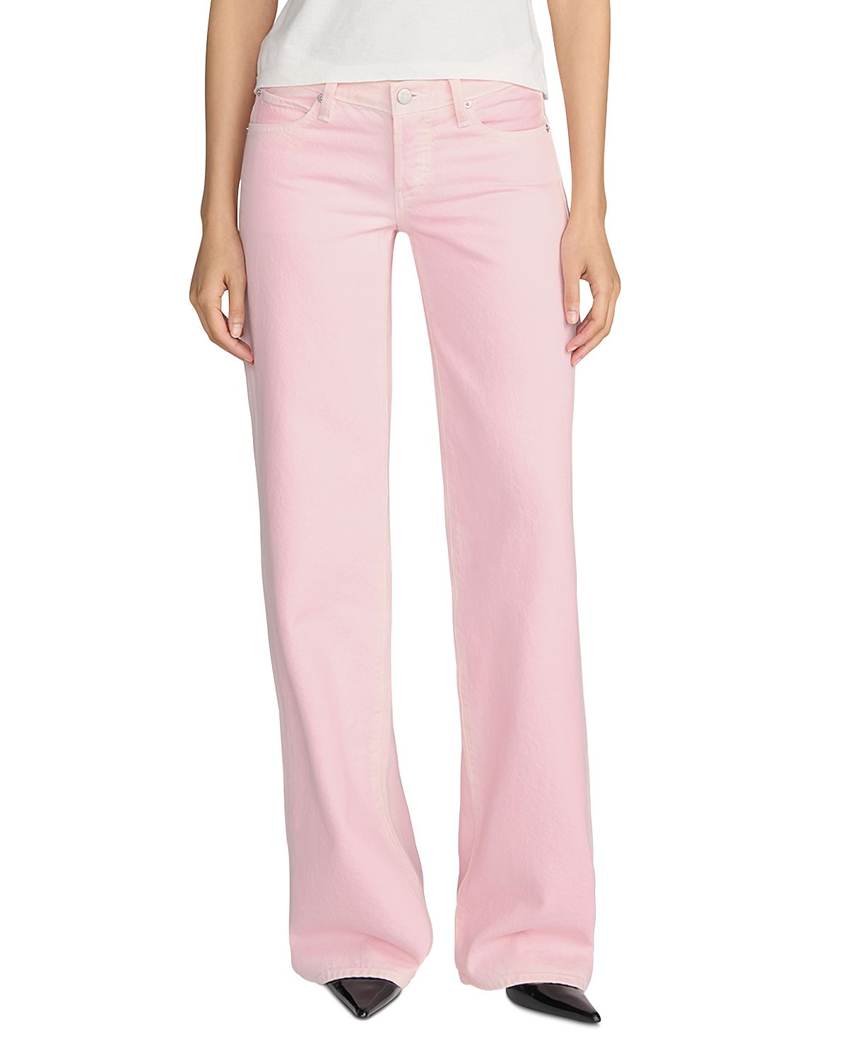 Frame The Gray Low Rise Bootcut Jeans