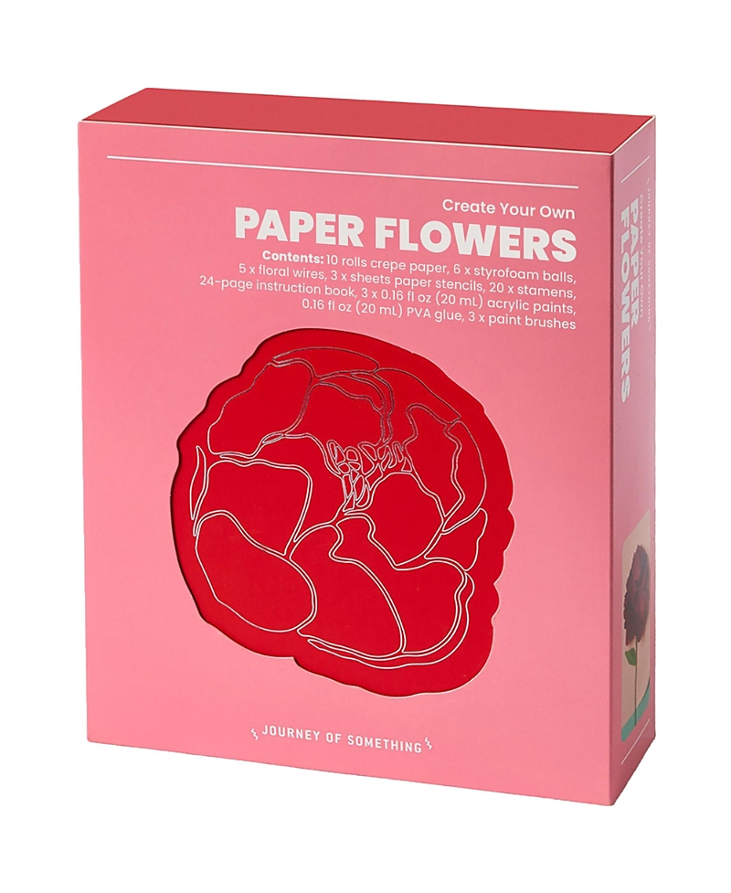 Journey of Something Create Your Own Paper Flowers Diy Adult Craft Kit, Ages 14+