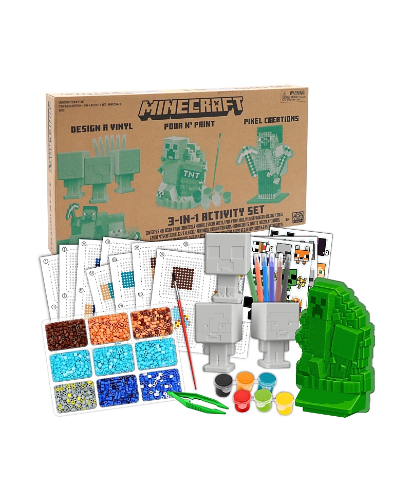 Minecraft 3 in 1 Activity Craft Kit, Ages 6+