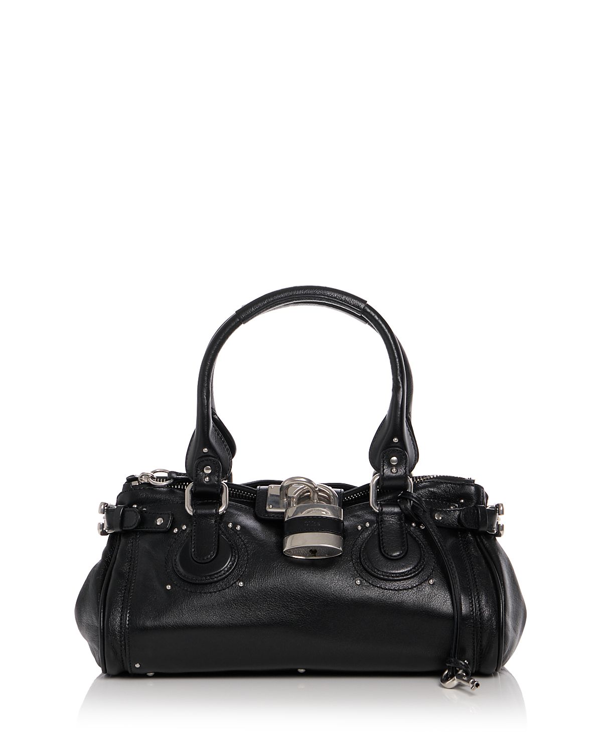 Chloe Paddington Padlock Leather Shoulder Bag