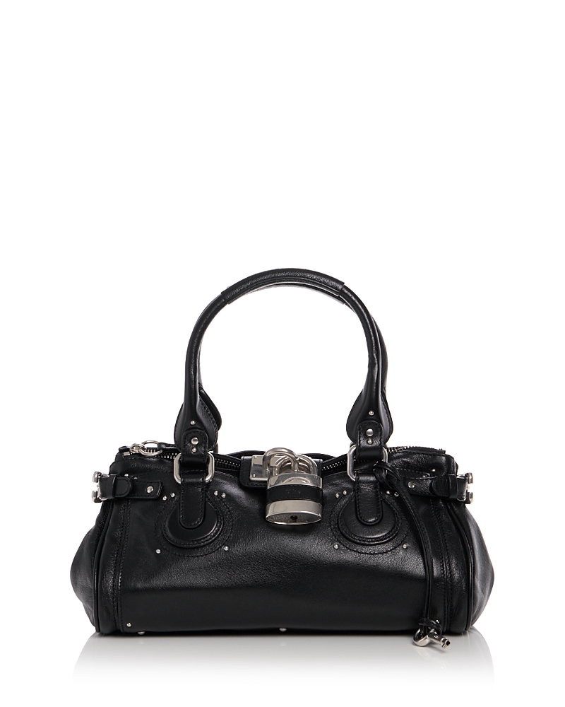 Chloe Paddington Padlock Leather Shoulder Bag