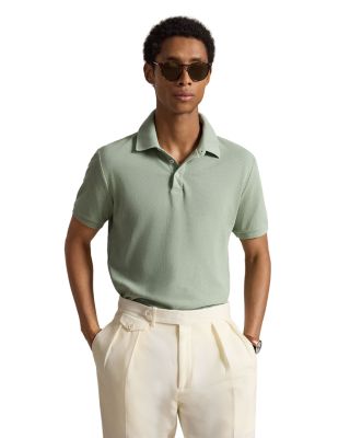 Pointelle Jersey Polo Shirt