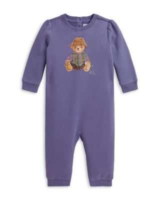 Girls' Polo Bear Fleece Coverall - Baby