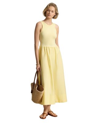 Ponte-Bodice Sleeveless Dress