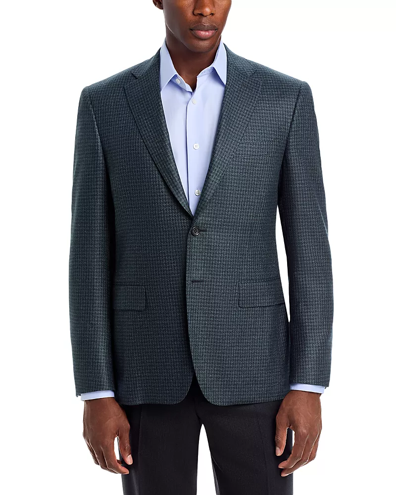 Canali Tonal Houndstooth Regular Fit Sport Coat